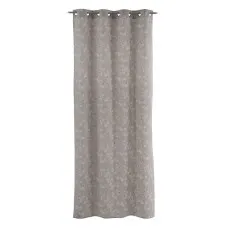 Curtain Grey Flowers 140 x 260 cm