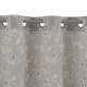 Curtain Grey Flowers 140 x 260 cm