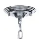 Ceiling Light Silver Metal Crystal 40 W 220-240 V 28 x 28 x 36 cm Modern