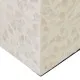Portavelas Beige Nácar Madera MDF 10,5 x 10,5 x 16 cm