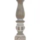 Candelabro Blanco Natural Hierro Madera de mango 14 x 14 x 45,72 cm