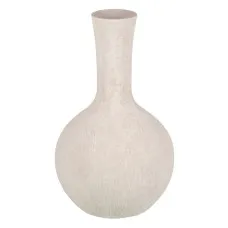 Vase Cream Ceramic Sand 23 x 23 x 46,5 cm