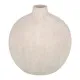 Vase Cream Ceramic Sand 22 x 22 x 25 cm