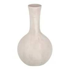 Vase Cream Ceramic Sand 19 x 19 x 35 cm