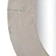 Espejo de pared Blanco Natural Cristal Madera de mango Madera MDF Vertical Redondo 61 x 2,5 x 61 cm