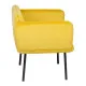 Armchair Yellow Black 100 % polyester 76 x 64 x 77 cm