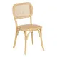Silla de Comedor Natural Ratán Madera de olmo 45 x 41 x 88 cm