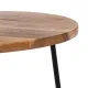 Side table 40,5 x 40,5 x 66 cm Natural Black Wood Iron
