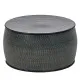 Side table 66 x 66 x 34,5 cm Black Aluminium (3 Units)