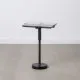 Side table 41 x 32 x 59 cm Crystal Black Metal