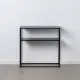 Mueble de TV 80 x 30 x 81 cm Negro Acero