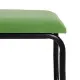 Bench 110 x 40 x 68 cm Synthetic Fabric Metal Green
