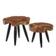 Side table Natural Black Teak 50 x 50 x 40 cm