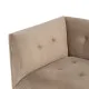 Sofá 156 x 81 x 72 cm Champán Tejido Sintético Madera Terciopelo