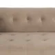 Sofá 156 x 81 x 72 cm Champán Tejido Sintético Madera Terciopelo
