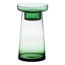Candleholder 16,5 x 16,5 x 28,5 cm Green Glass
