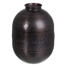 Vase 26,5 x 26,5 x 36 cm Black Aluminium