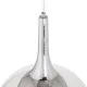 Ceiling Light Crystal Grey Metal 33 x 33 x 50 cm