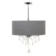 Ceiling Light 44 x 44 x 65 cm Grey Metal Ø 44 cm