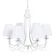 Ceiling Light 53 x 53 x 112 cm Metal White Ø 15 cm Classic