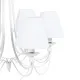Ceiling Light 53 x 53 x 112 cm Metal White Ø 15 cm Classic