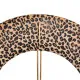 Wall Clock 48 x 3,5 x 48 cm Synthetic Fabric Metal Leopard