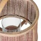 Farol Portavelas Marrón Fibra natural 33 x 33 x 44 cm