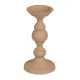 Portavelas 15 x 15 x 28 cm Beige Aluminio