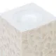 Portavelas Beige Nácar Madera MDF 10,5 x 10,5 x 21 cm