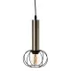 Ceiling Light Black Golden Metal 16 x 16 x 30 cm
