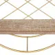 Estante Natural Dorado Metal Madera 43 x 13 x 43 cm