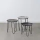 Side table Aluminium Iron 40 x 40 x 51 cm