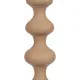 Candleholder 13 x 13 x 39,5 cm Beige Aluminium