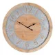 Reloj de Pared Natural Madera de abeto 60 x 4,5 x 60 cm