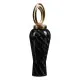 Vase Crystal Black Golden Metal 15 x 15 x 46 cm