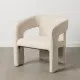 Dining Chair Beige Polyester 69 x 66 x 73 cm