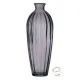 Vase Grey recycled glass 12 x 12 x 29 cm