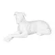 Decorative Figure White Dog 18 x 12,5 x 37 cm
