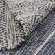Carpet Blue White 70 % cotton 30 % Polyester 80 x 150 cm