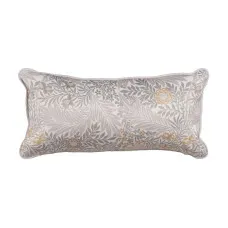 Cojín Beige Flores 60 x 30 cm