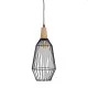Ceiling Light Black Natural Wood Iron 220-240 V 20 x 19,5 cm