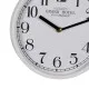 Reloj de Pared Blanco Madera Cristal 22 x 22 x 4,5 cm