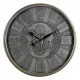 Wall Clock Grey Crystal Iron 69,5 x 9 x 69,5 cm (3 Units)