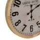 Reloj de Pared Blanco Natural Madera Cristal 76 x 76 x 6 cm
