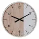 Reloj de Pared Blanco Natural Madera 60 x 60 x 5,5 cm