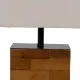 Lámpara de mesa Marrón Crema 60 W 220-240 V 35 x 18 x 51 cm