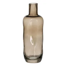 Jarrón Marrón Cristal 8,5 x 8,5 x 23,5 cm