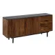 Sideboard ABNER Brown Black 160 x 40 x 75 cm
