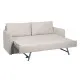 Sofa Beige Polyester Linen 210 x 93 x 95 cm