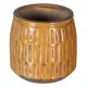 Planter 17,5 x 17,5 x 17 cm Ceramic Mustard
